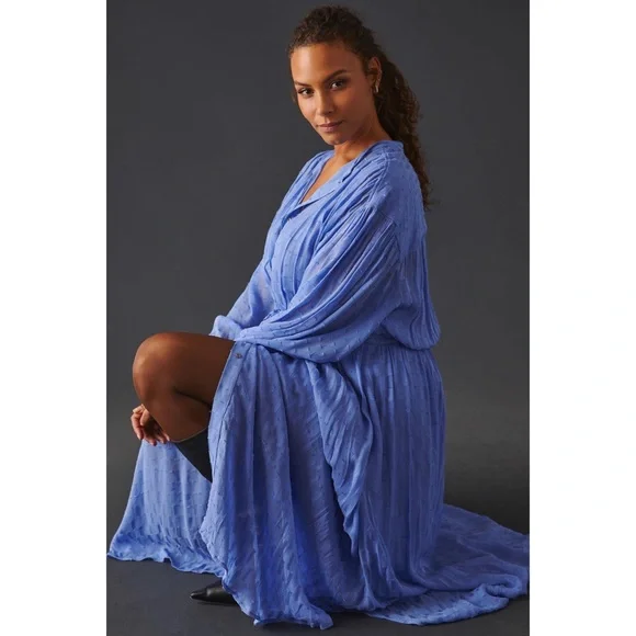 Anthropologie Allene Shimmer Maxi Dress